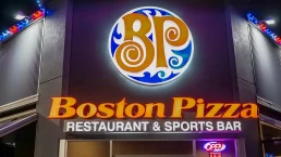 storefront with lights