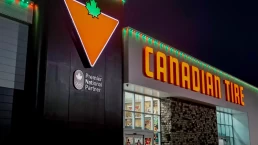 storefront with lights