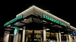 storefront with lights